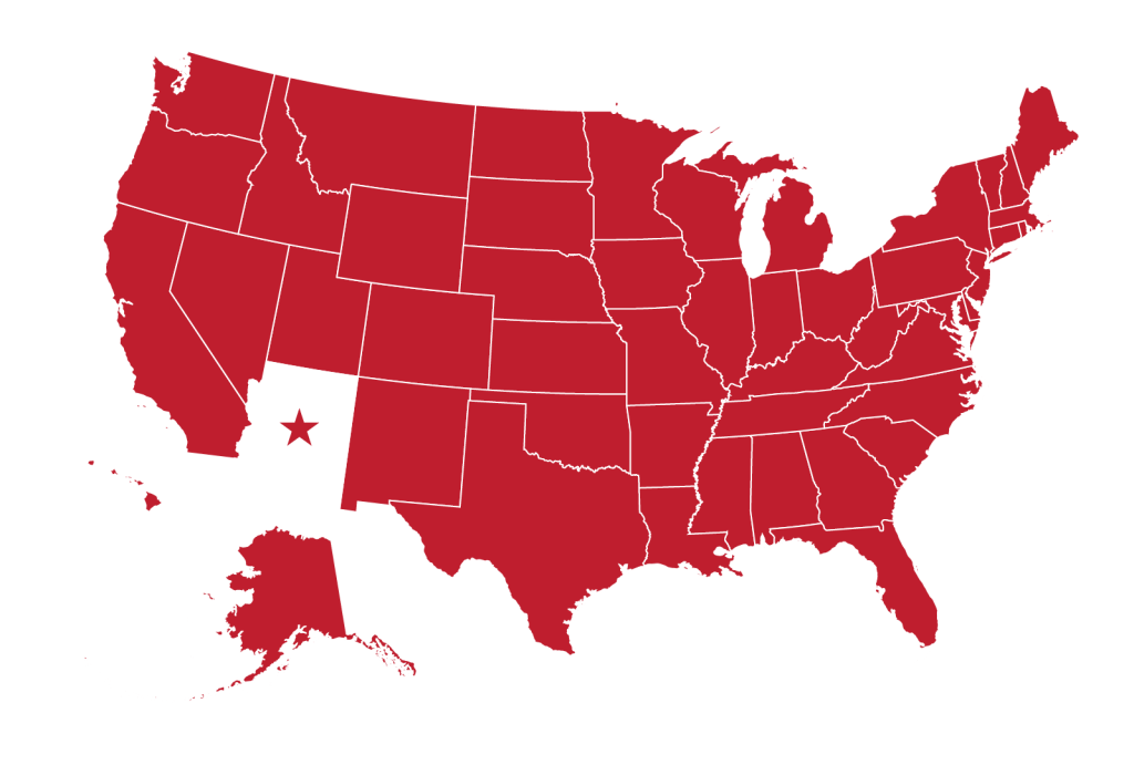 USA AZ MAP