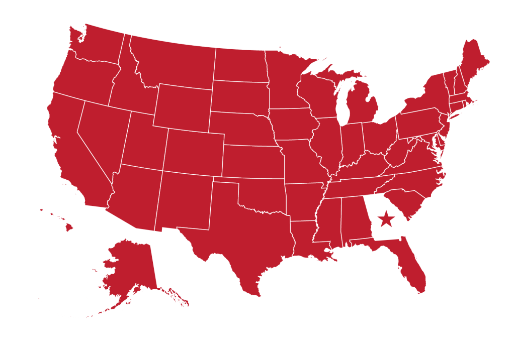 USA GA MAP
