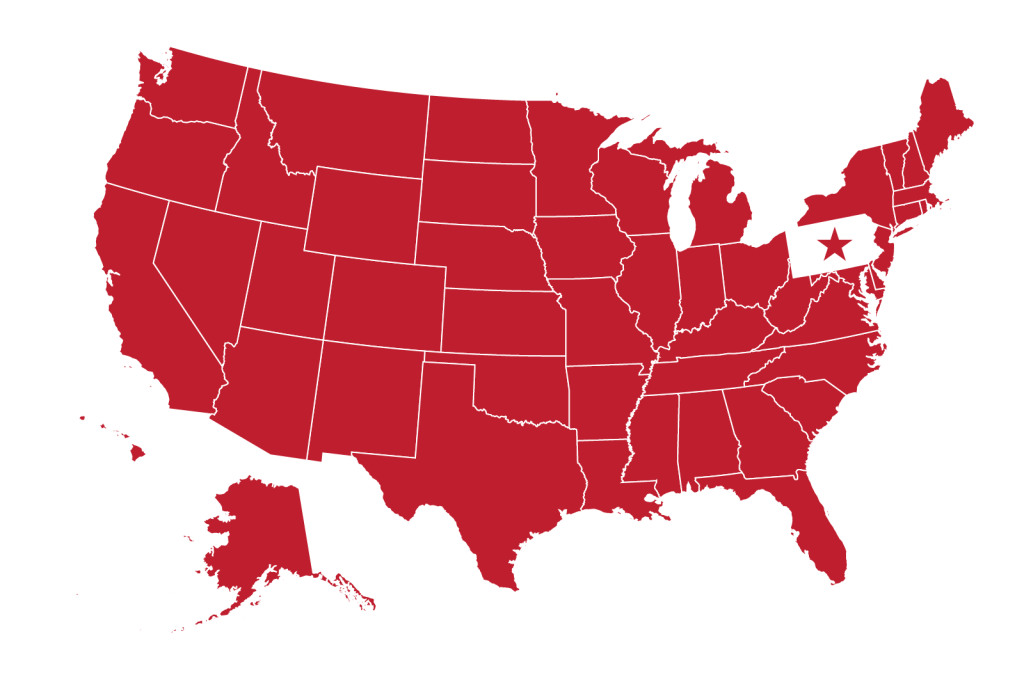 USA PA MAP