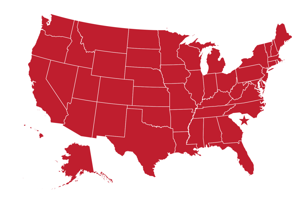 USA SC MAP