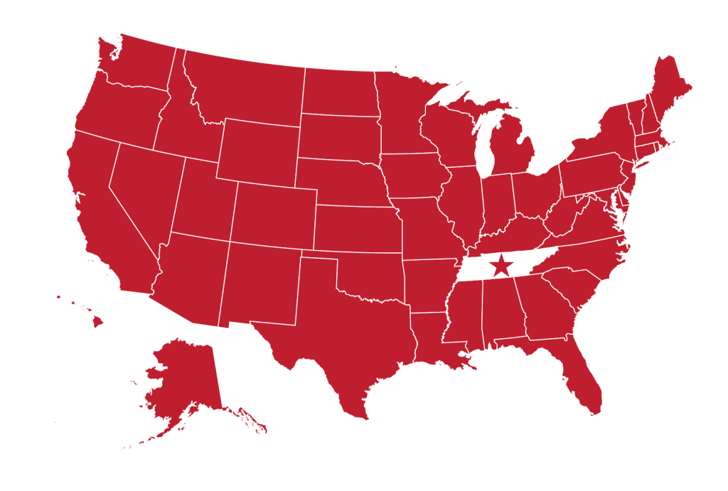 USA TN MAP